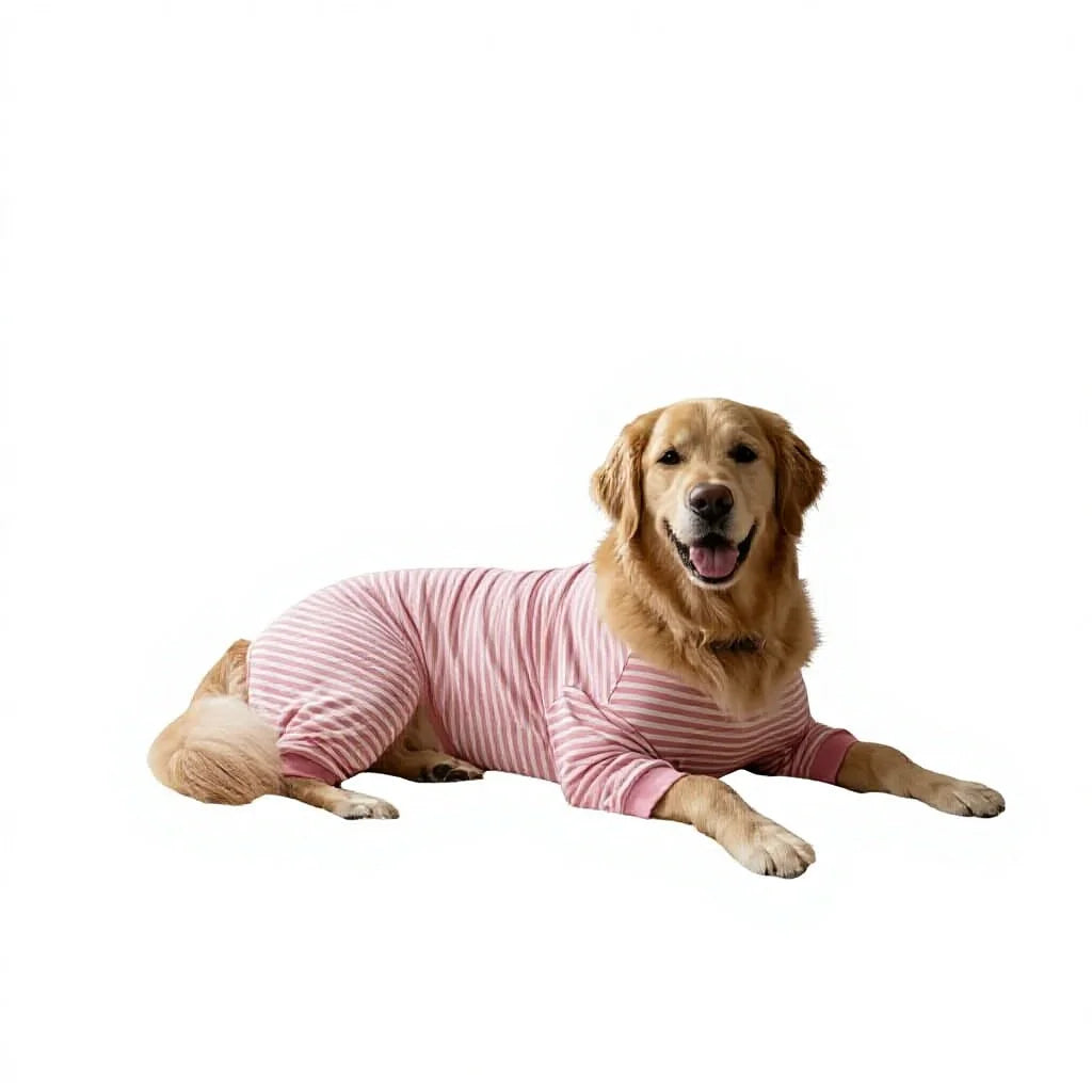 Soft & Stretchy Large Dog Onesie | Lightweight Pet Pajamas | Post-Surgery & Anxiety Relief