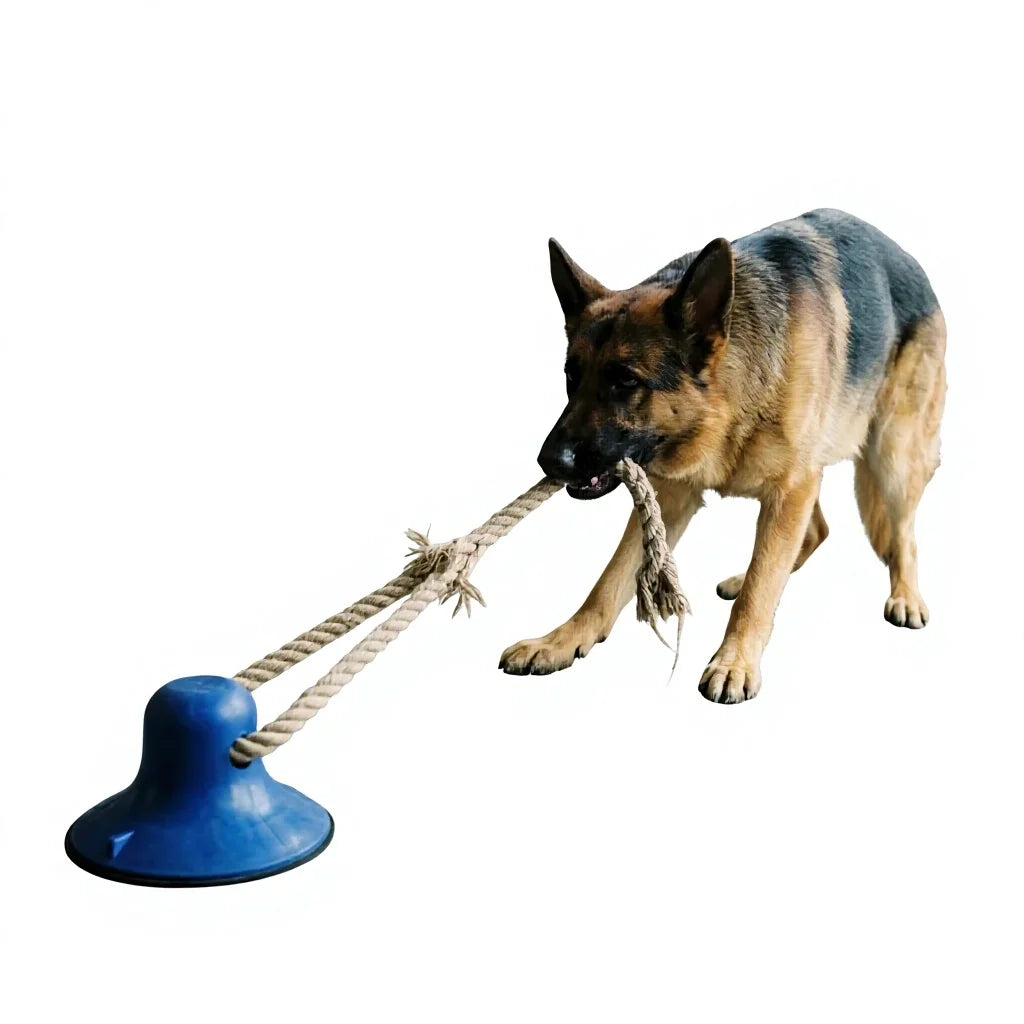 GENTLY GIANT | Heavy Duty Suction Cup Tug Toy for Power Chewers